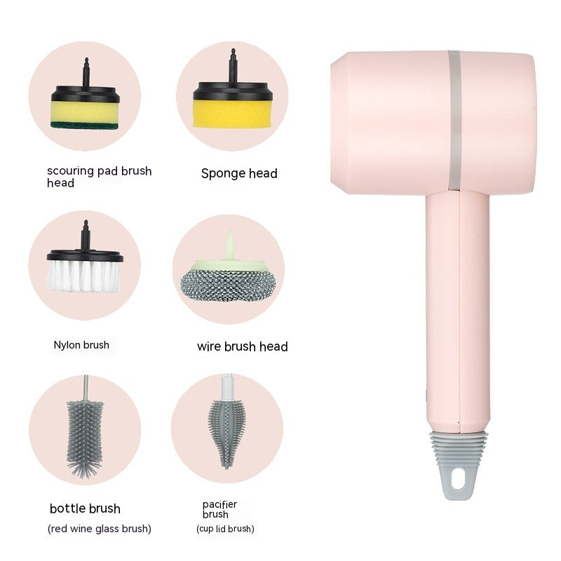 Electric Cleaning Brush Dishwashing Brush Automatic Wireless USB