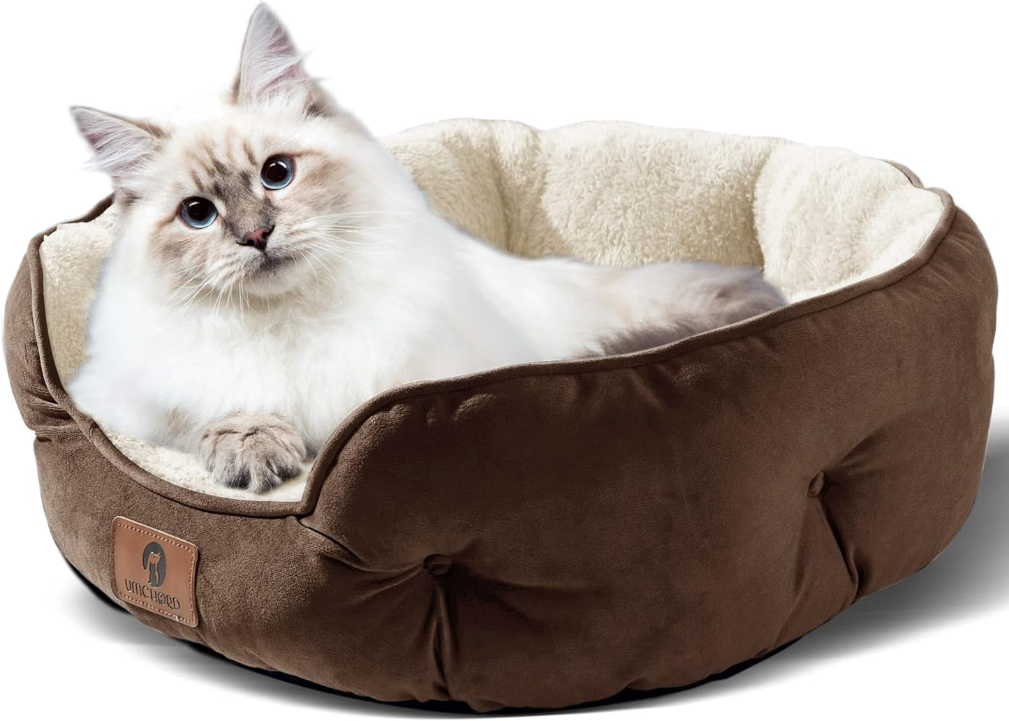 Pet Bed for Puppy and Kitty, Extra Soft & Machine Washable with Anti-Slip & Water-Resistant